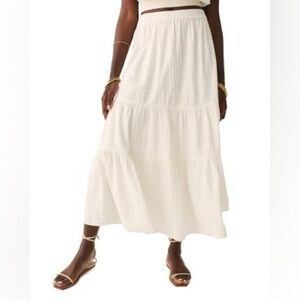 Faherty Organic Cotton Maxi Skirt